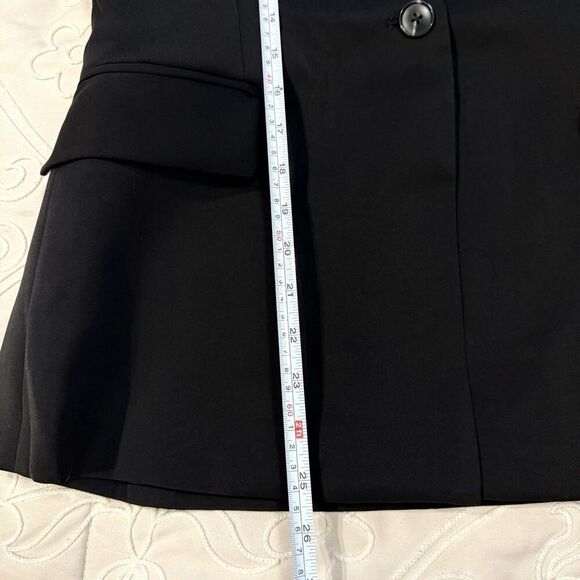 Endless Rose Open Front Black Tailored Single Button Blazer Size Medium - Picture 11 of 11